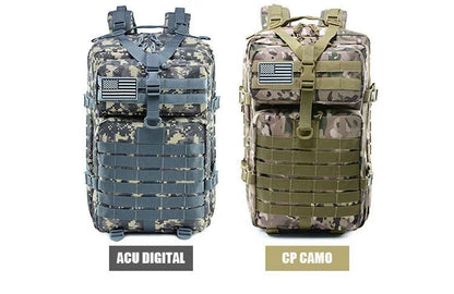 QT&QY 30/50L Tactical Backpacks Man Traveling Bags Survival Outdoor 3P Assault Pack EDC Molle Pack hiking Trekking Hunting Bag