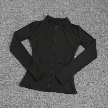 Sports Coat Women's Shirt Yoga Slim Long Sleeve Fast Running Thin Pilates Fitness Suit Top Clothing