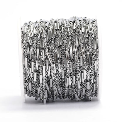 No Fade 2Meters Stainless Steel Chains for Jewelry Making DIY Necklace Bracelet Accessories Gold Chain Lips Beads Beaded Chain