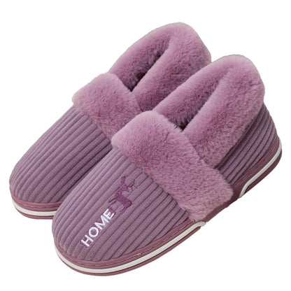 Eyriphy Winter Warm Plush Slippers Women Comfort Warm Cotton Shoes Soft Sole Indoor Outdoor Bedroom Slides Female Lovely Slipper