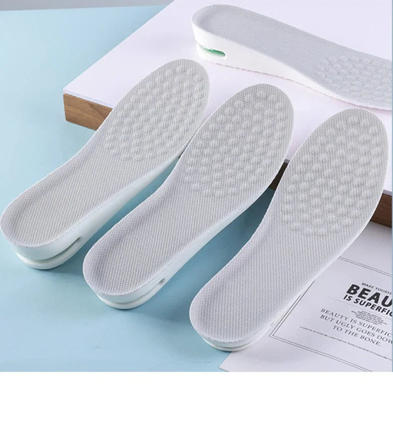 1Pair Height Increase Insole for Feet Comfort Plantar Fasciitis Shoes Insoles Men Women Sports Air Shock Absorbing Shoe Pads