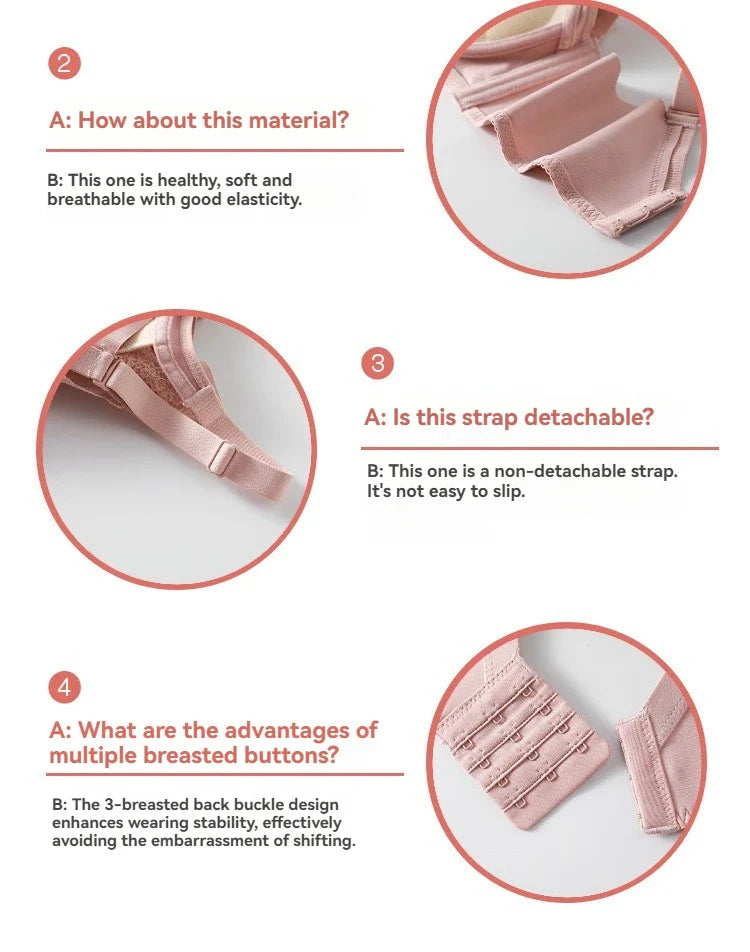 8cm Thickened Non-empty Cup Underwear Small Chest Gather Anti-sagging Hand-cup Bra Adjustable Bra Women