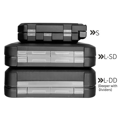 LUREHOLIC Fishing Tackle Boxes for Lure Accessories Storage Snap, Swivel, Jig Head, Hooks, Aji Lure Baits,Tungsten Weights, etc