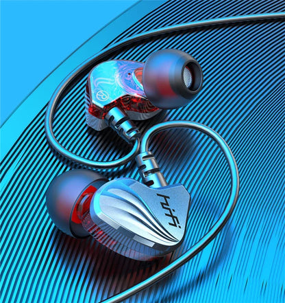 HIFI 6D Surround Bass In-Ear Wired Headphones 3.5mm Type C Earphone Sports Waterproof Gaming Headset Handfree Earbuds with Mic