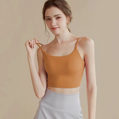 Breathable Sports Bra for Women, Fitness Top, Push Up Sport Bra, Fixed Pad, Yoga Underwear, Sport Tops  Running Vest, Gym Wear