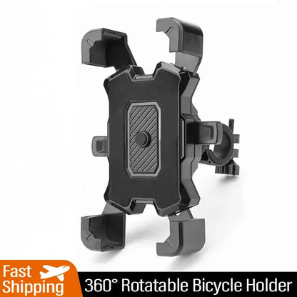 VIKEFON 360° Rotatable Electric Bicycle Phone Holder for iPhone Riding MTB Bike Moto Motorcycle Stand Bracket Non-slip Cycling