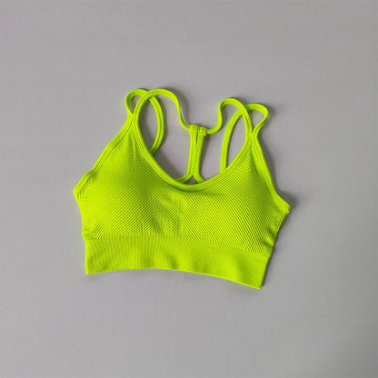 Sports Underwear Women'S Running Shockproof Summer Quick Drying Back Fitness Bra Vest Professional Training Yoga Bra