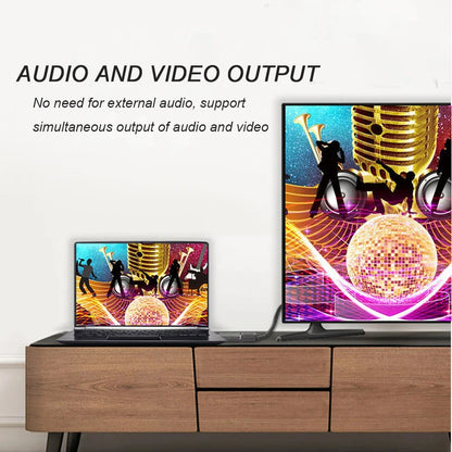 DisplayPort to HDMI-Compatible 4K 1080P Adapter DP Male to Female HD TV HDMI-Compatible Video Audio Cable for PC TV Laptop