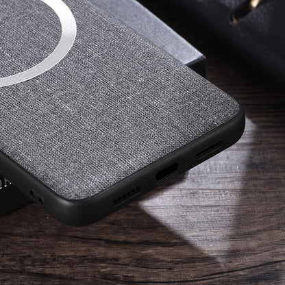 for Magsafe Fabric Cloth Case for Google Pixel 9 8 7 6 Pro XL 7A 8A 6A Magnetic Wireless Charging Slim Cover for Pixel 9Pro 8Pro