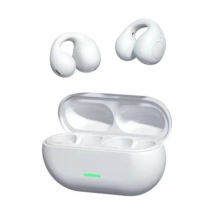 T75 Sport Bone-Conduction Bluetooth 5.3 Earphones HiFi Sound Wireless Headphones Earclip Waterproof Open Ear Headset Earring