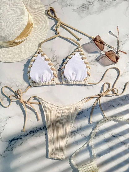 Sexy Bikinis 2025 Women's Swimwear Female Swimsuit For Swimming Wear Bathing Suits Brazilian Bikini Set Beachwear Pool Bather