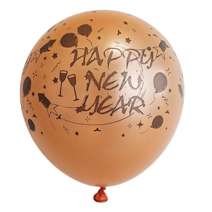 Happy New Year 2025 Balloons Gold Number 2025 Foil Balloons Happy New Year Letters Balloon Banner Gold New Years Eve Party Decor