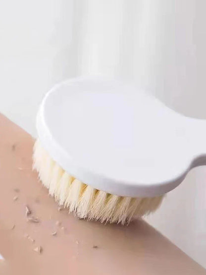 1 Pack Long Handle Shower Brush Unisex Senior Single Side Back Brush Bath Brush Exfoliating Suitable For Wet And Dry Brushes