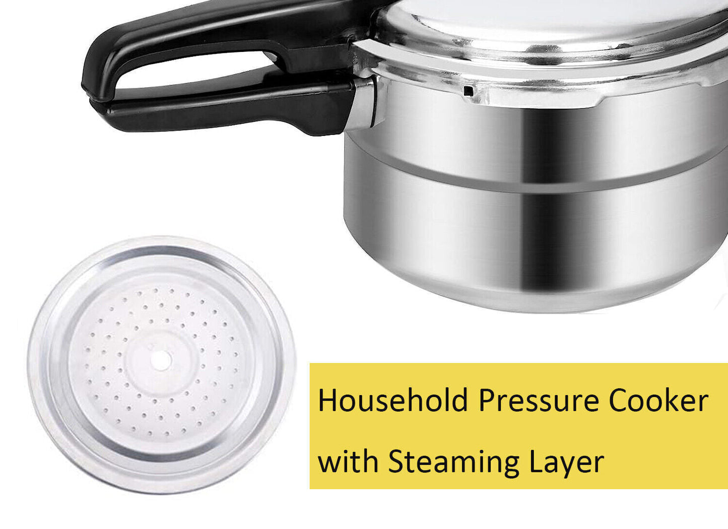 Aluminium Pressure Cooker Quick With Lid Latch Indicator Explosion-Proof